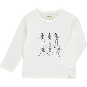 White Multi-Skeleton Raglan Tee by Me & Henry