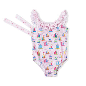 Sail Away One-Piece Swimsuit by Swoon Baby