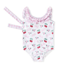 Load image into Gallery viewer, Bows’ &amp; Berries One-Piece Swimsuit by Swoon Baby
