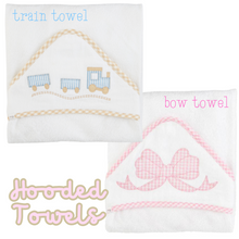 Load image into Gallery viewer, Bow + Train Hooded Towels (2 Options)
