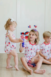 Red,White,&Blue Snowcones Sunsuit