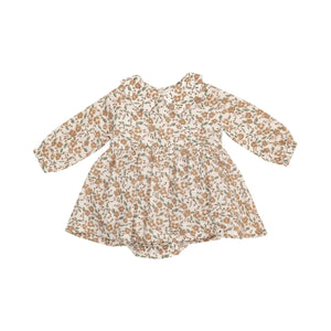 Bitty Brown Floral Skirted Bubble by Angel Dear