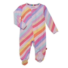 Load image into Gallery viewer, Pink Shine Striped Footie by Magnetic Me
