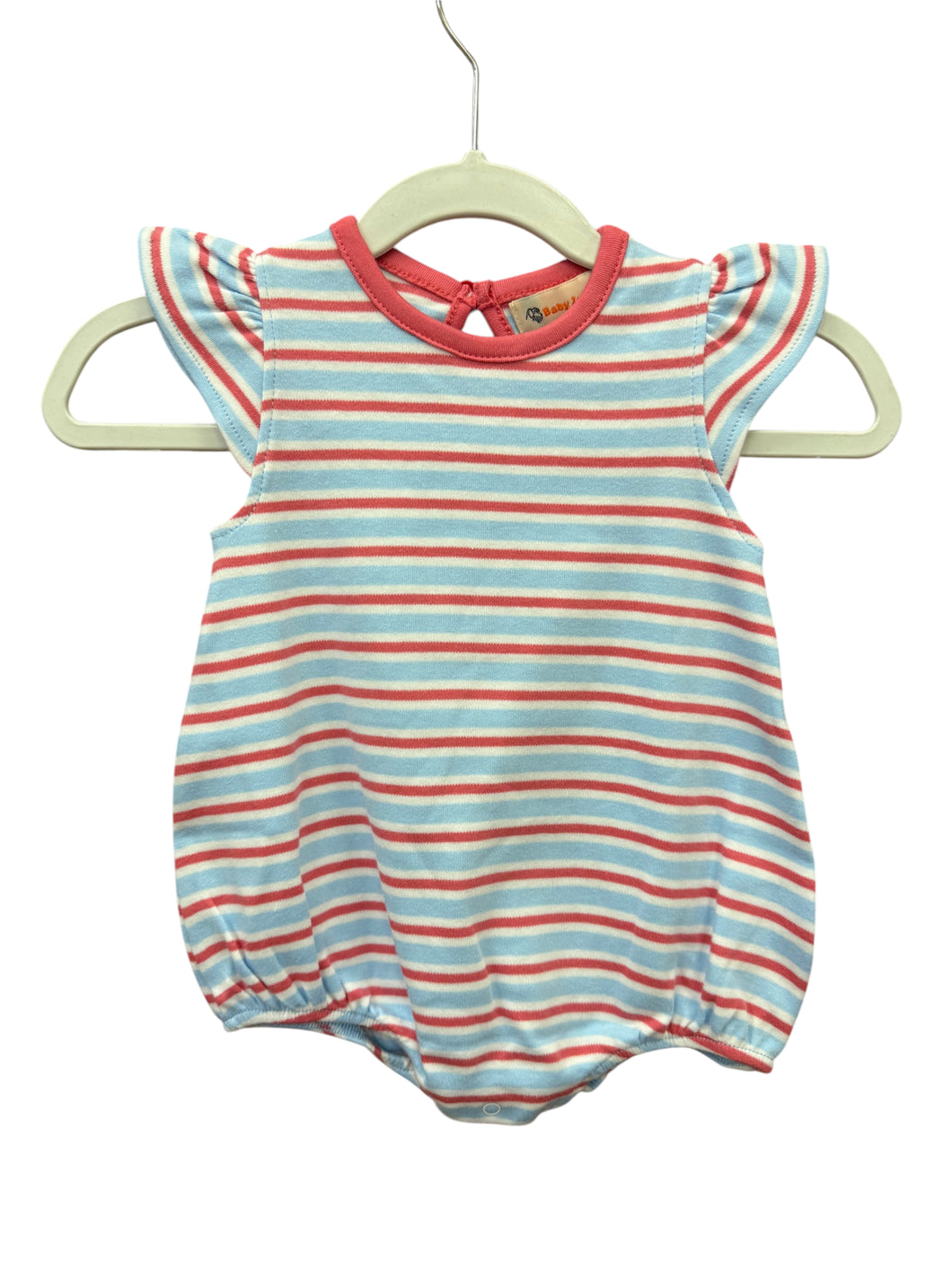 Red & Blue Stripe Flutter Bubble by Luigi