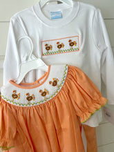 Load image into Gallery viewer, Orange Turkey Bishop Dress by Petit Bebe
