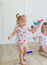 Load image into Gallery viewer, Red,White,&amp;Blue Snowcones Sunsuit
