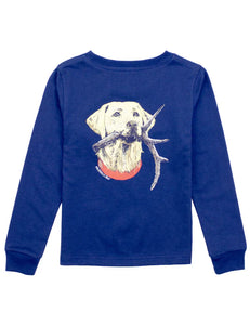 Boys Antler Lab LS River Blue by Properly Tied