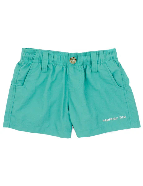 Soft Green Boys Mallard Shorts by Properly Tied