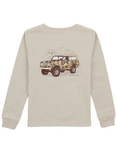 Boys Camo Truck LS Linen by Properly Tied