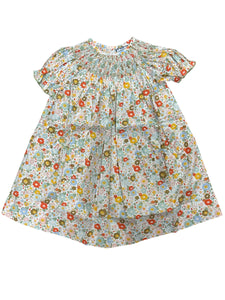 Fall Floral Smocked Bishop by Three Sisters