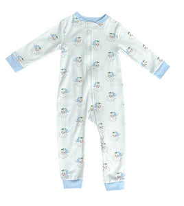 Blue Santa Jammies by James & Lottie