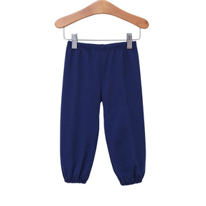 Navy Knit Singe Pants by Trotter Street