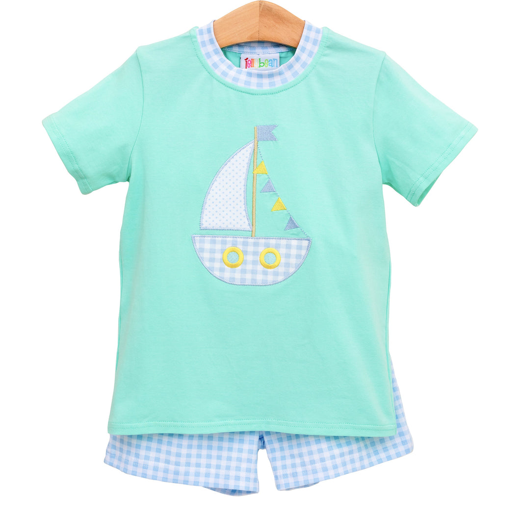 Sailboat Short Set by Jellybean (ARRIVING IN APRIL)