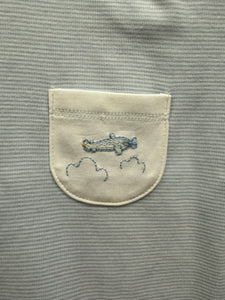 Mini Airplane Pocket Romper by Squiggles