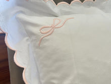 Load image into Gallery viewer, Scalloped Bow Detail 12x16” Pillow (Comes with Insert)
