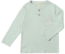 Load image into Gallery viewer, Pale Mint Henley by Me &amp; Henry
