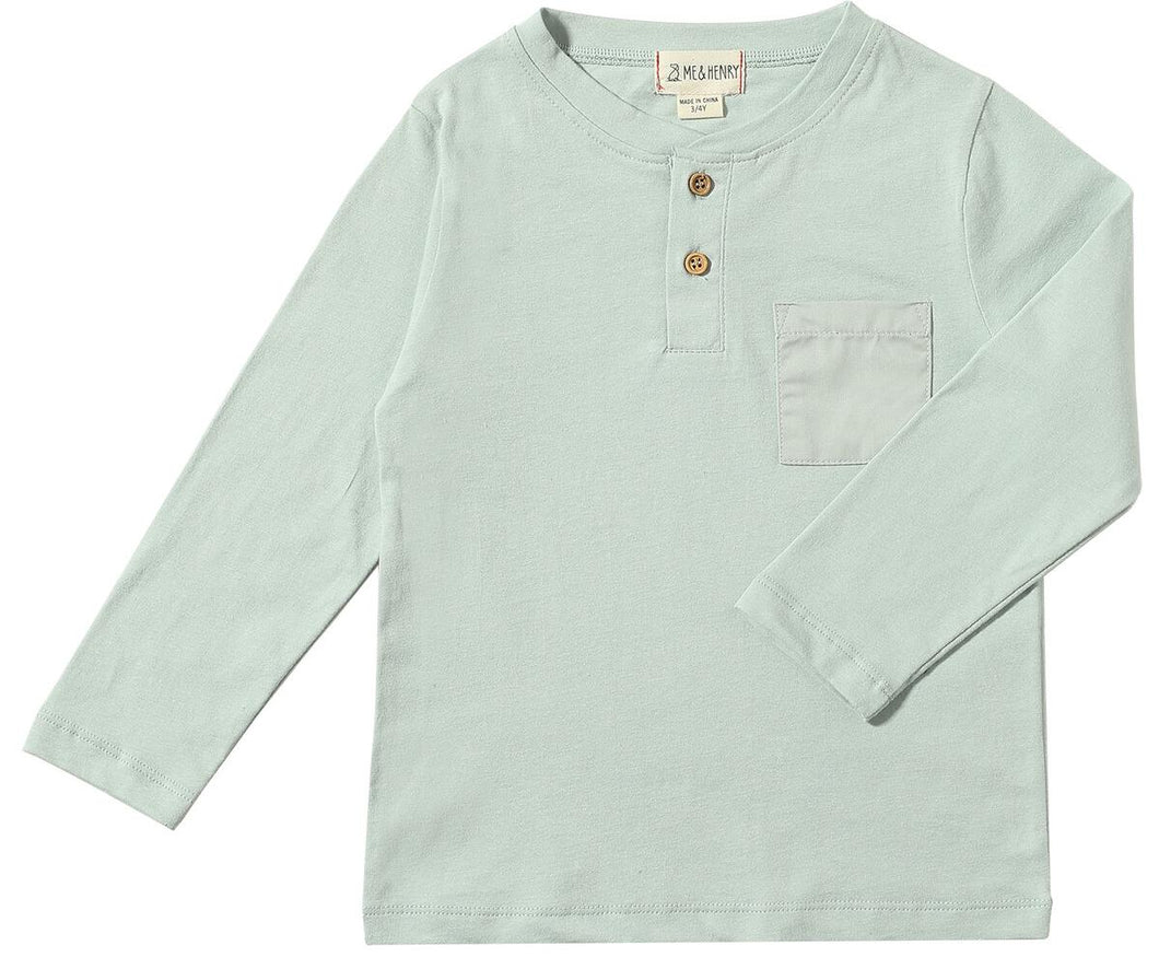 Pale Mint Henley by Me & Henry