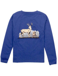 Boys Deer Season LS River Blue by Properly Tied