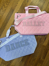 Load image into Gallery viewer, BALLET/DANCE Quilted Bag
