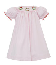 Load image into Gallery viewer, Pink Holiday Wreath Bishop by Petit Bebe
