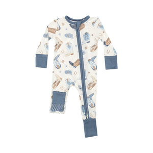 Blue Cowboy Boots Coverall by Angel Dear