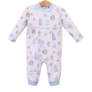 Blue Party Animals Romper by Trotter St.