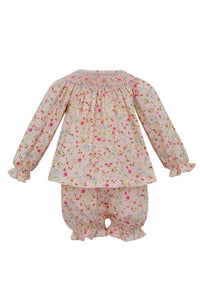 Floral Knit Long Sleeve Bloomer Set by Petit Bebe