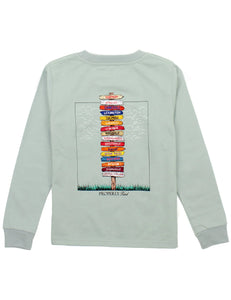 Boys Southeatern Showdown LS Chrome Grey by Properly Tied