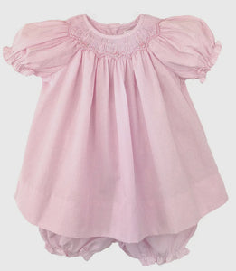 Smocked Pink Dress by Petit Ami