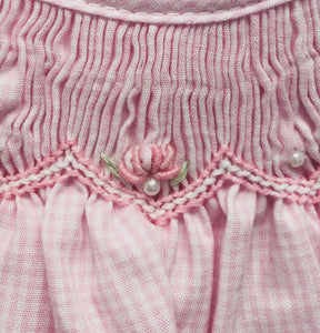 Smocked Pink Dress by Petit Ami