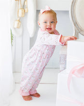Load image into Gallery viewer, Jolly Santa Ruffle Romper By Smock Candy (PREORDER: ARRIVING IN OCTOBER)

