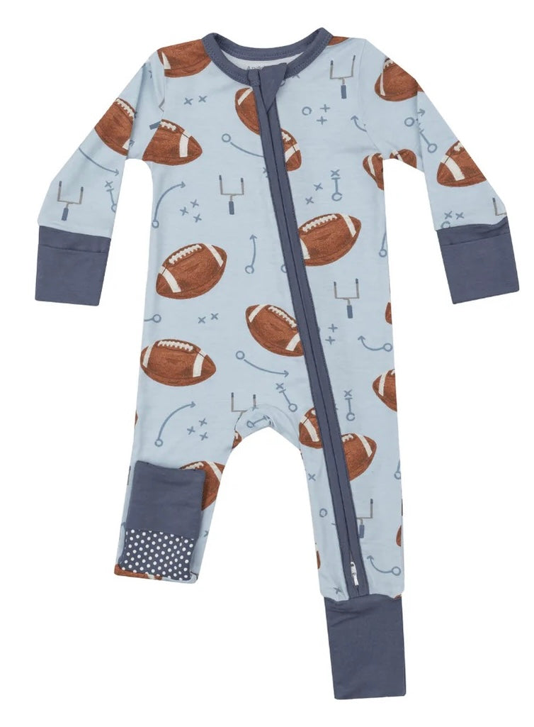 Blue Football 2Way Zipper by Angel Dear