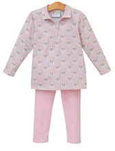 Load image into Gallery viewer, Jolly Pink Santa Pullover Set By Smock Candy (PREORDER: ARRIVING IN OCTOBER)
