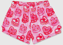 Load image into Gallery viewer, Heart Cakes Plush PJ Shorts
