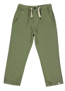 Olive Green Twill Pants by Me & Henry