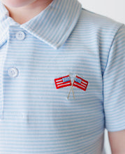 Load image into Gallery viewer, Stars &amp; Stripes Polo by Jellybean (ARRIVING EARLY MAY)
