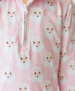 Jolly Pink Santa Pullover Set By Smock Candy (PREORDER: ARRIVING IN OCTOBER)