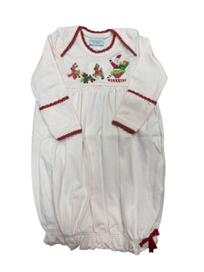 Reindeer Pulling Santa Gown by Squiggles