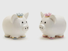 Load image into Gallery viewer, Gold (Pink + Blue) Crown Piggy Bank
