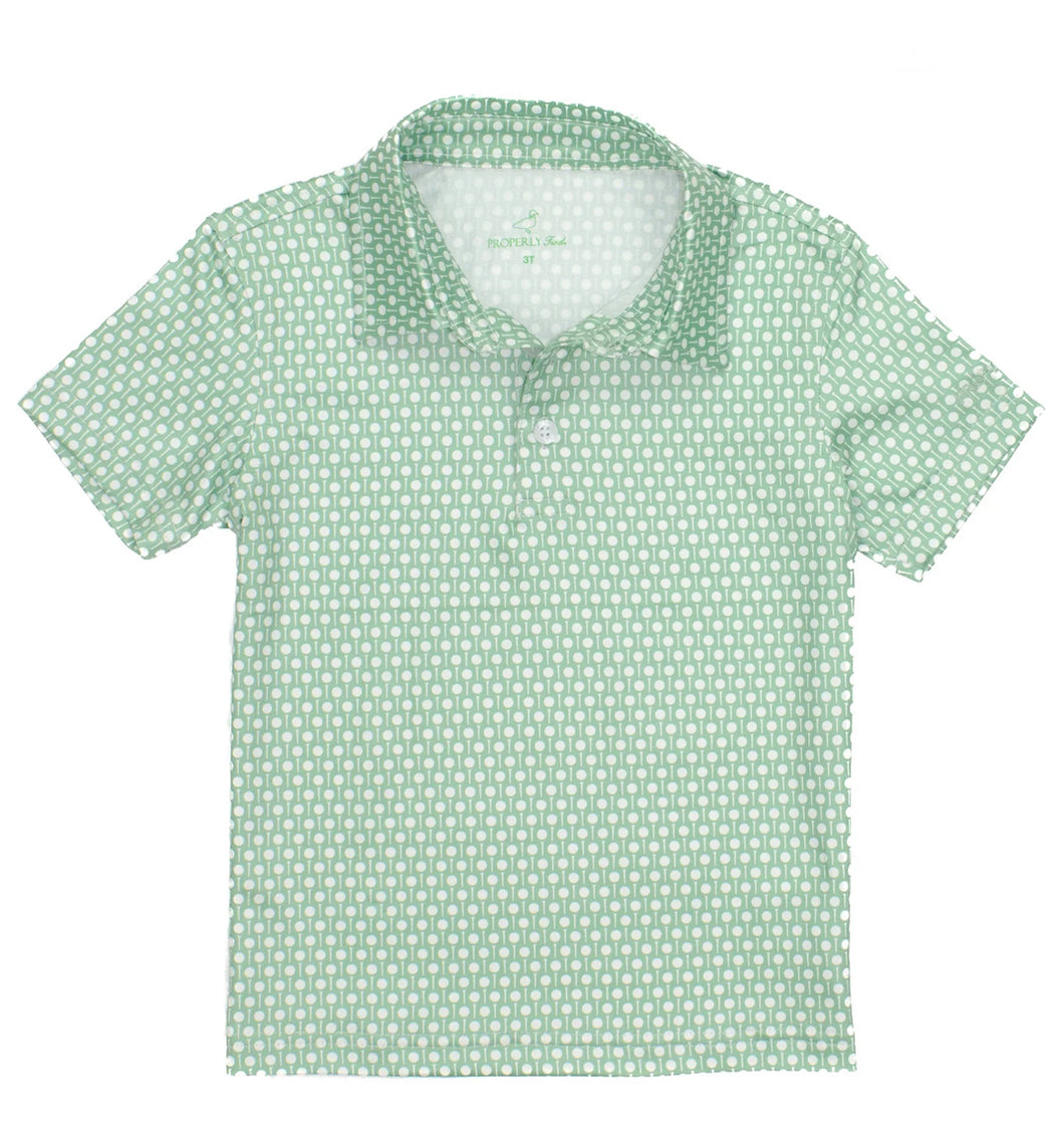 Boys Inlet Polo Tee Time by Properly Tied