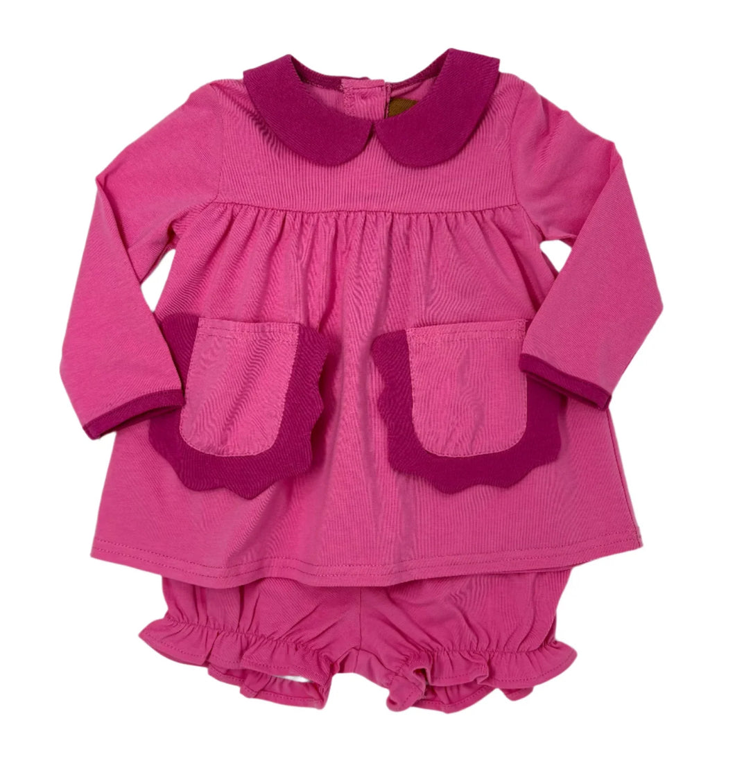 Pink Reese Bloomer Set by Millie Jay