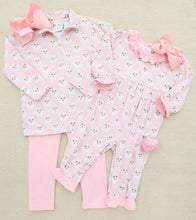 Load image into Gallery viewer, Jolly Santa Ruffle Romper By Smock Candy (PREORDER: ARRIVING IN OCTOBER)
