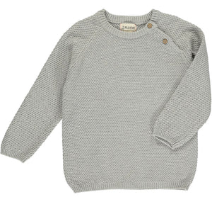Grey Pullover Button Sweater by Me & Henry