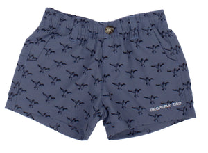 Blue Mallard Ducks Shorts by Properly Tied