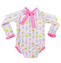 Load image into Gallery viewer, Leighton Reel Fun One Piece Rash Guard Set by James &amp; Lottie
