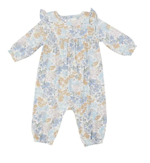 Edith’s Floral Ruffle Romper by Angel Dear