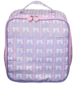 Striped Purple Bow Lunchbox by Hamner Hill