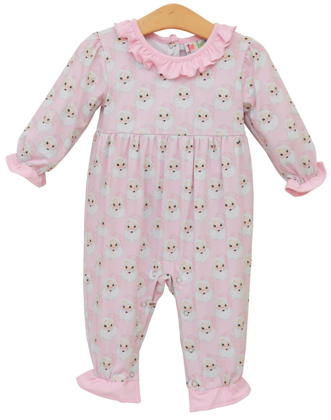 Jolly Santa Ruffle Romper By Smock Candy (PREORDER: ARRIVING IN OCTOBER)