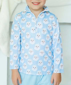 Jolly Blue Santa Pullover By Smock Candy (PREORDER: ARRIVING IN OCTOBER)
