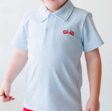 Load image into Gallery viewer, Stars &amp; Stripes Polo by Jellybean (ARRIVING EARLY MAY)
